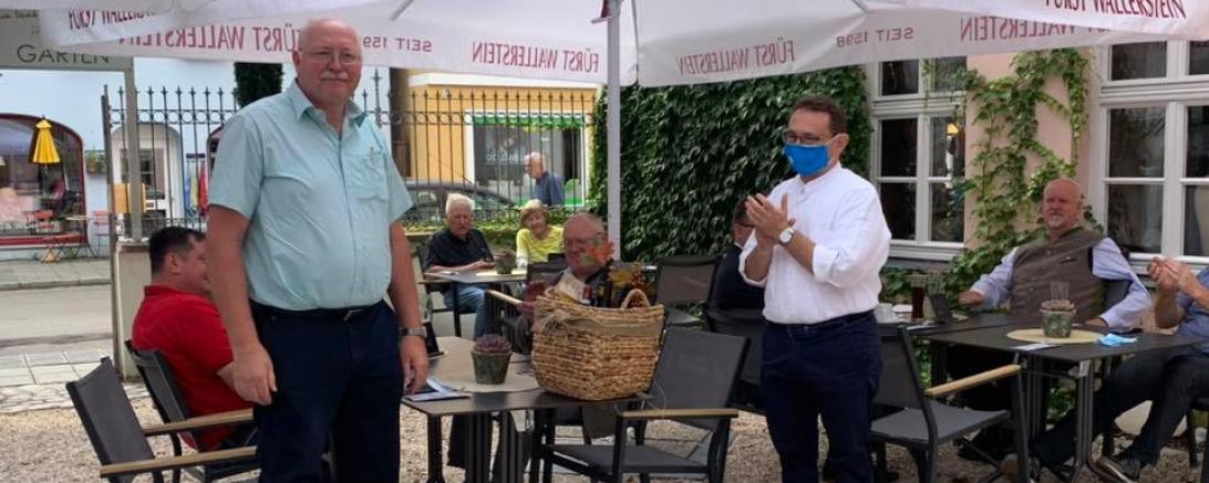 Auf dem Bild von links: Reinhold Bittner und Ulrich Lange 