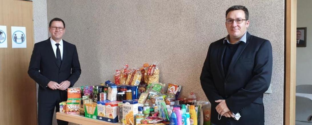 v.l.n.r.: Claus-Uwe Göttler (NAK), Branko Schäpers (Caritas)