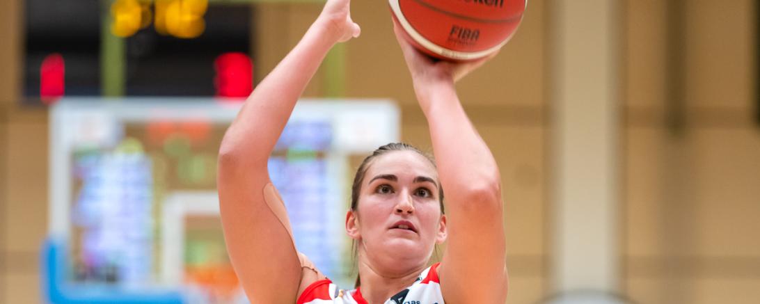 Tori Waldner trug in ihrem ersten Erstligaspiel gleich ein Double-Double zum Pokalsieg in Freiburg bei.