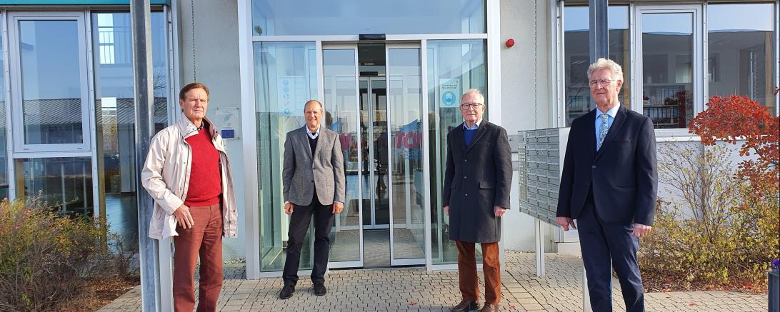 Die Aktivsenioren-Berater im Landkreis Donau-Ries. v.l. Herren Haedke, Wanger, Fiala, Thurn