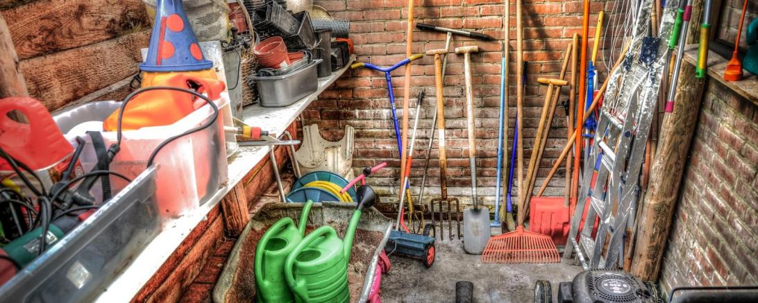 Gartenhaus von innen