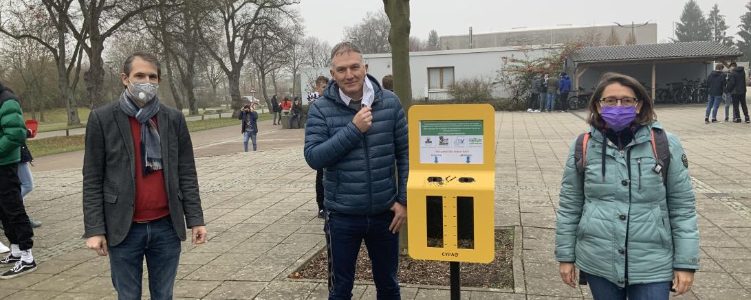 Im Bild von links: Kilian Welser StR, Peter J. Hoffmann OStD, Christine Anselmi-Wüst