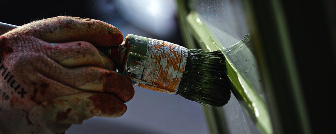 Maler bei der Arbeit