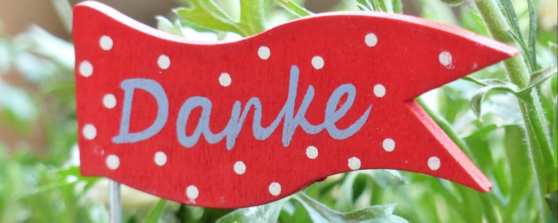 Danke-Schild 
