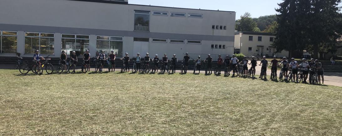 Das P-Seminar "TransAlp" des Theodor-Heuss-Gymnasiums. 