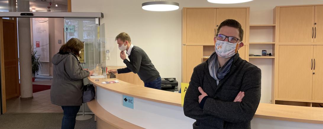 David Wittner im Impfzentrum