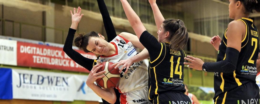 Angels-Spielerin Nani Ilmberger erwartet auch in Halle wieder eine enge Kiste wie zuletzt gegen Saarlouis.