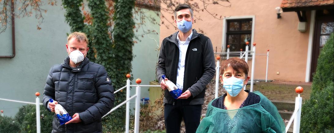 Stefan Loh, Jonathan Schädle und Claudia Riedelsheimer