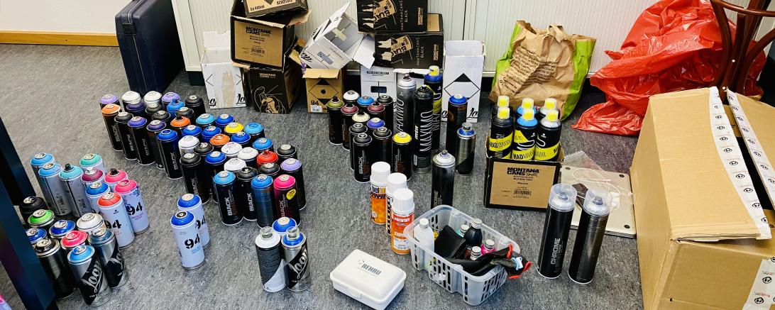 Graffiti-Sprühdosen