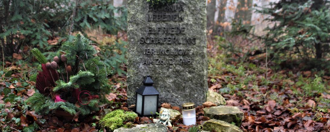 Gedenkstein im Donauwörther Stadtwald