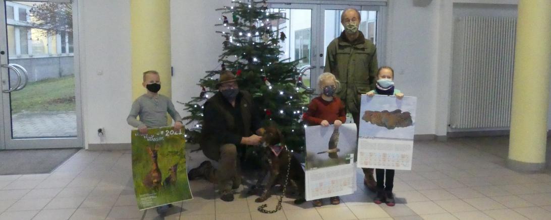 Kalenderübergabe Jäger GS Rain