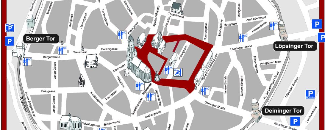 Plan zur Maskenpflicht in Nördlingen 
