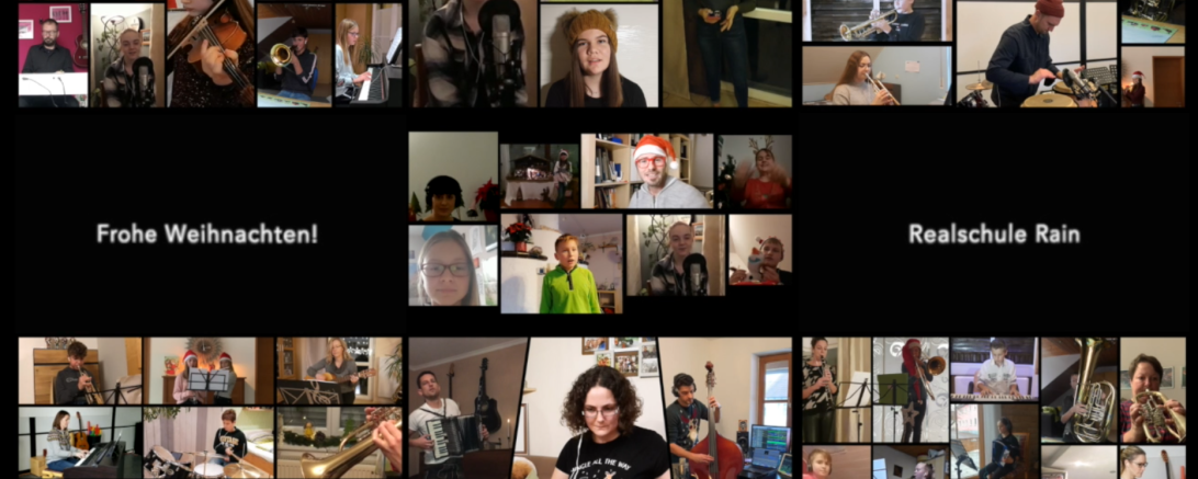 Die Schülerinnen und Schüler der Realschule Rain haben gemeinsam mit Lehrern und Eltern das Weihnachtslied "Feliz Navidad" online neu aufgenommen. 