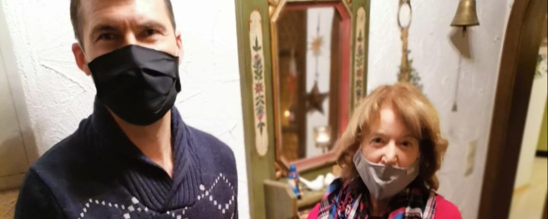 Josef Leberle (Ausbildungsleiter der Bauinnung) und Waltraud Englisch (Deutscher Kinderschutzbund Donau-Ries e.V.).