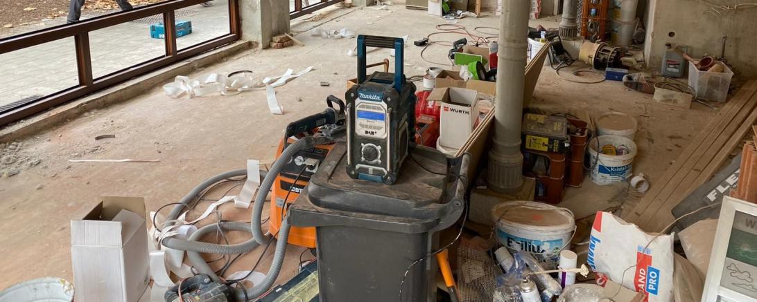 Das Bild zeigt die rege Bautätigkeit in Nördlingen.