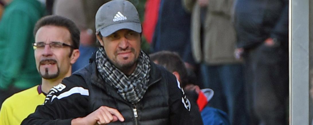 Das Bild zeigt Dominik Haußner beim Bayernliga-Gastspiel des ASV Neumarkt in Rain – Saison 2017/18.