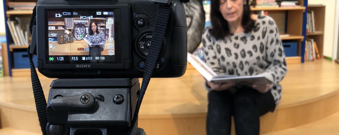 Das Bild zeigt die Digitale-Vorlesestunde.