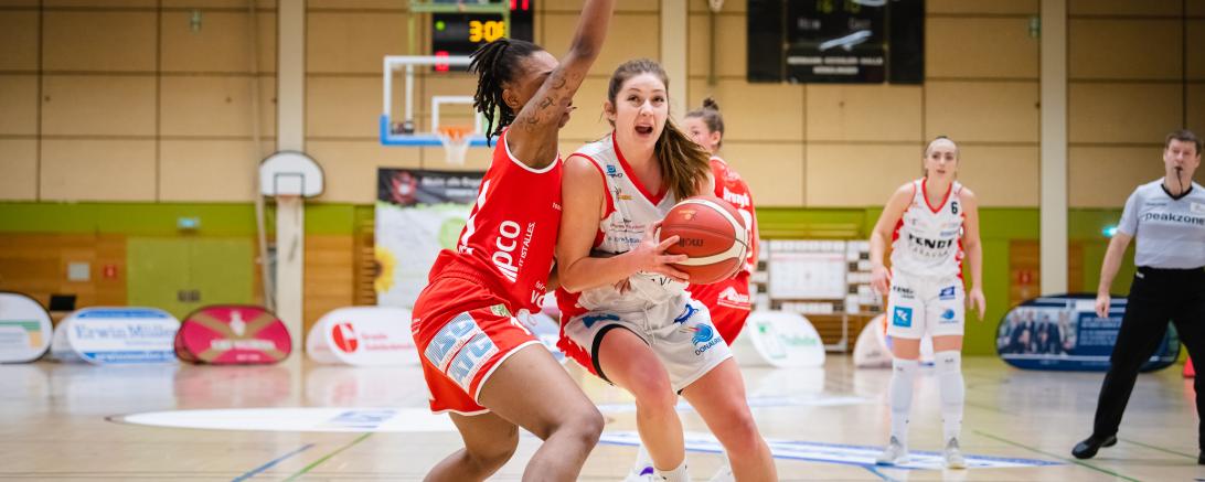 Das Bild zeigt das Spiel der Angels gegen Osnabrück.