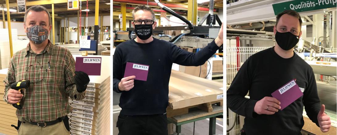 Das Bild zeigt drei der Gewinner.