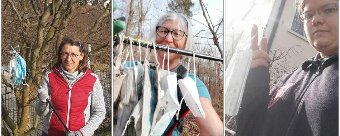 Das Bild zeigt die Mitglieder der Plogging Gruppe Donauwörth 