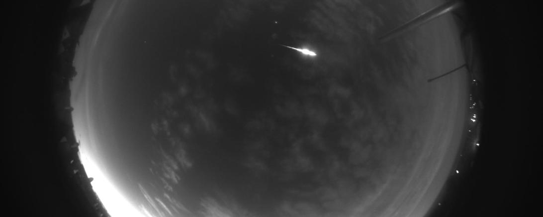 Das Bild zeigt ein Foto, dass von der Allsky Kamera aufgenommen wurde.