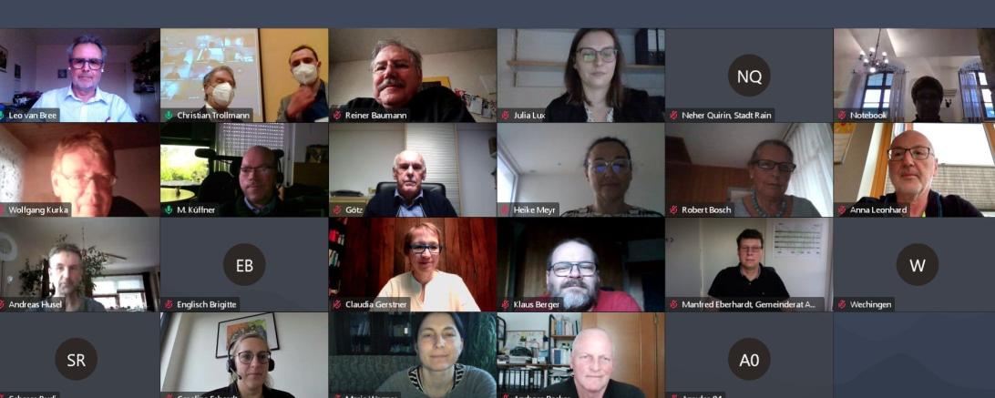 Das Austauschtreffen fand per Videokonferenz statt.