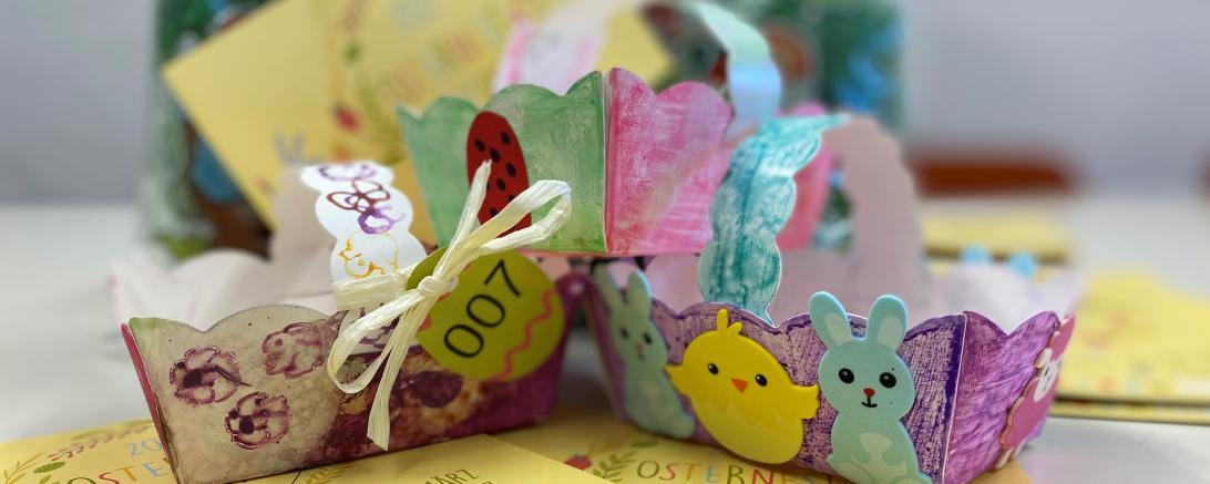 Das Bild zeigt ein Osternest