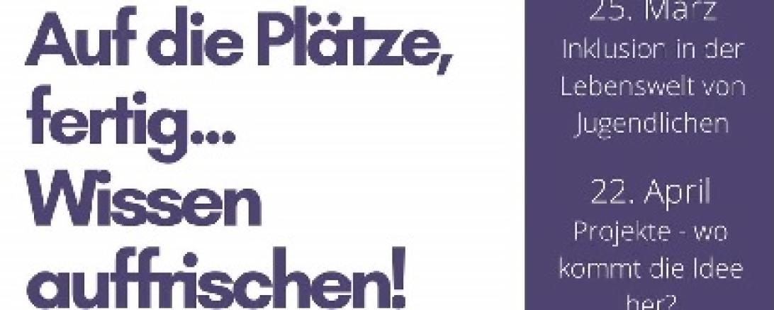 Auf die Plätze, fertig… Wissen auffrischen!