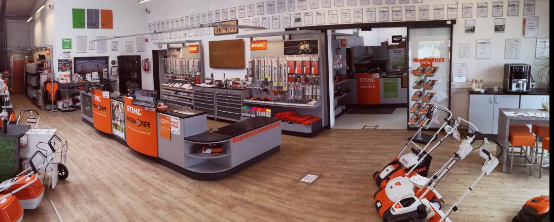 Das Bild zeigt den Schweihofer-Shop. 