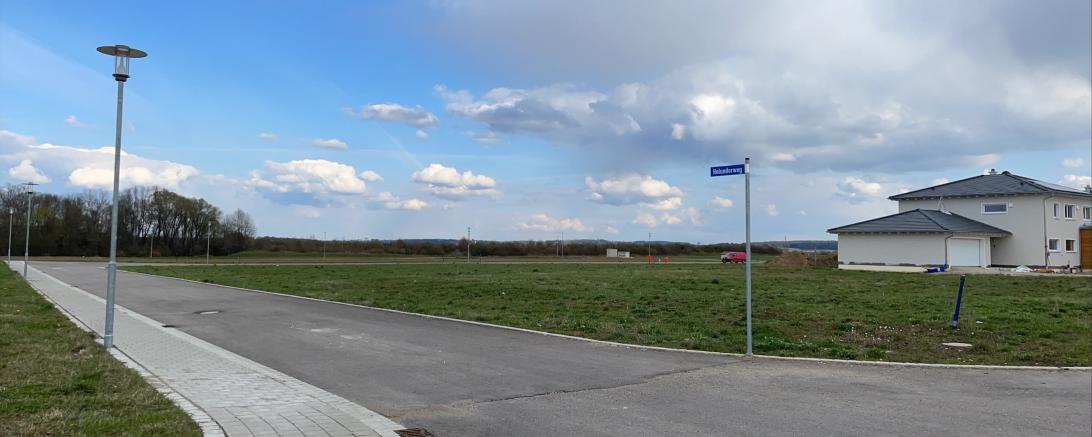 Blick in den Holunderweg in Rain am Lech 