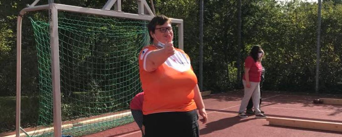 Ab sofort kann wieder zusammen auf der Boccia-Bahn trainiert werden.