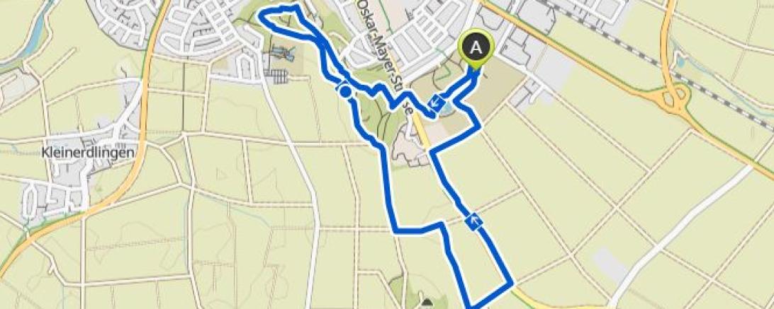 Streckenverlauf der "Kraftwerk Fit Tour"