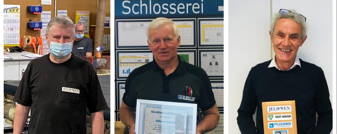 Das Bild zeigt Gerhard Frömel, Alfred Randi und Rudi Oesterle.