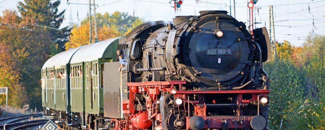 Dampflok, Zug, Eisenbahn