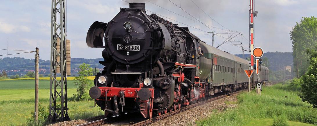 Dampfzugfahrt von Nördlingen über München-Pasing nach Tegernsee.