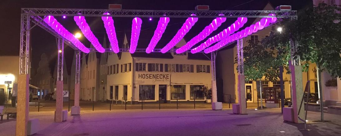 Lampion-Lichtinstallation Nördlingen