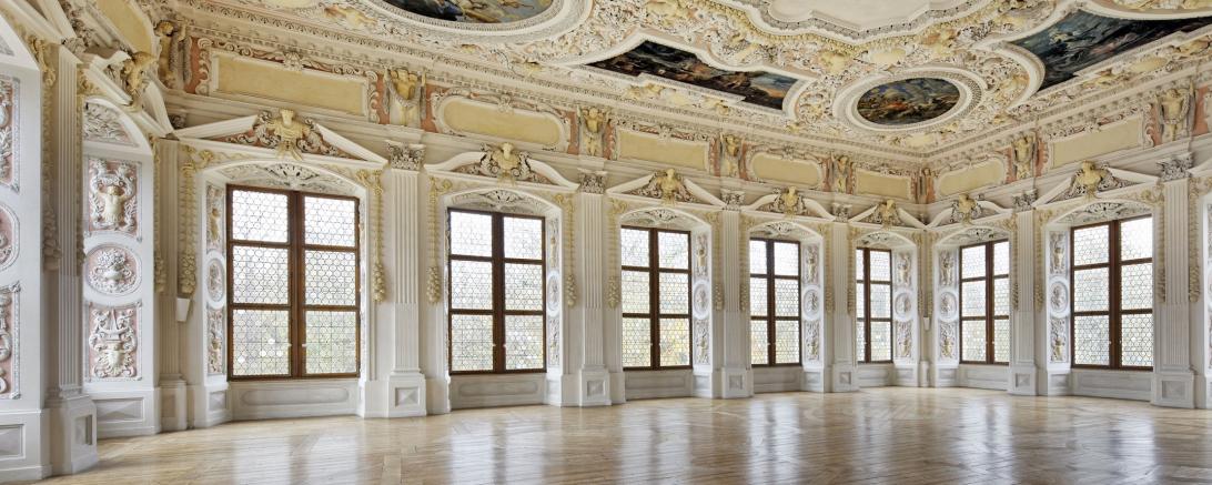 Der Festsaal im Oettinger Schloss 