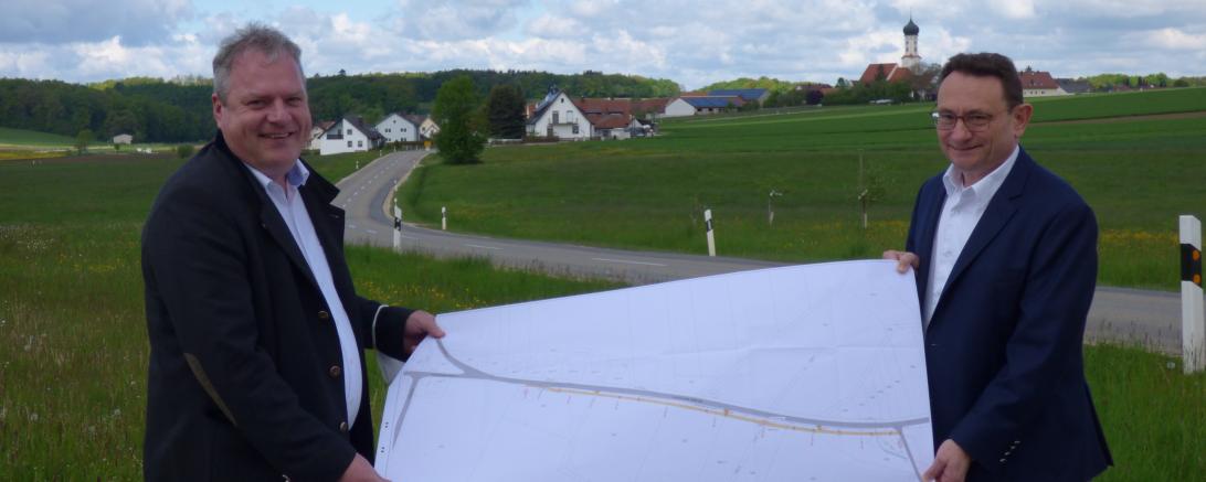Kaisheims Bürgermeister Martin Scharr und Bundestagsabgeordneter Ulrich Lange