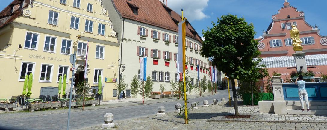 Der Wemdinger Marktplatz.