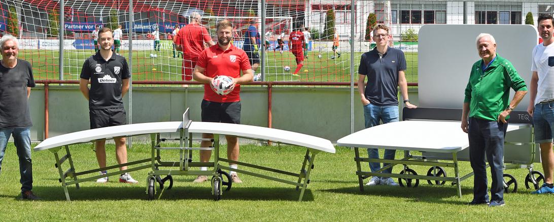Abteilungs- und Jugendleiter Alexander Schroder, U23- und Jugendtrainer Michael Haid, U23- und Jugendtrainer Niko Schröttle, Peter Dallmaier, Anton Fuchs und Marco Mayr. 