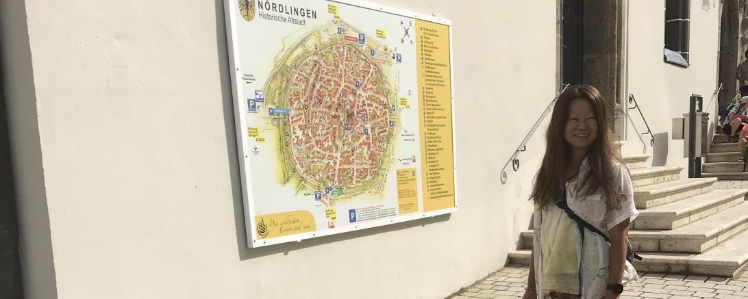Reisebloggerin Keiko Ueno verbrachte während ihrer Wandertour zwei Tage in der Stadt Nördlingen und konnte dabei viele Eindrücke sammeln.