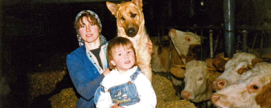 Auf dem Bild zu sehen der damalige Kuhstall.