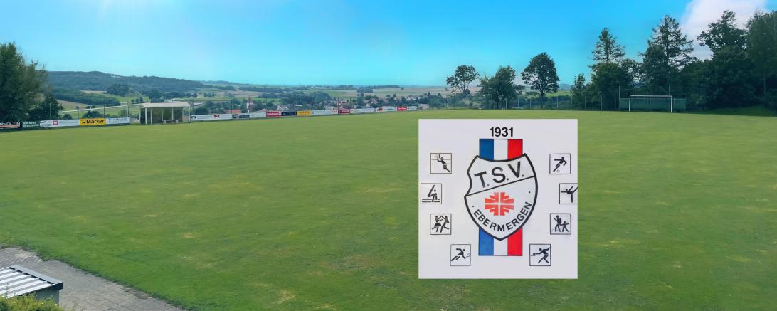 Das Bild zeigt das Sportgelände des TSV Ebermergen