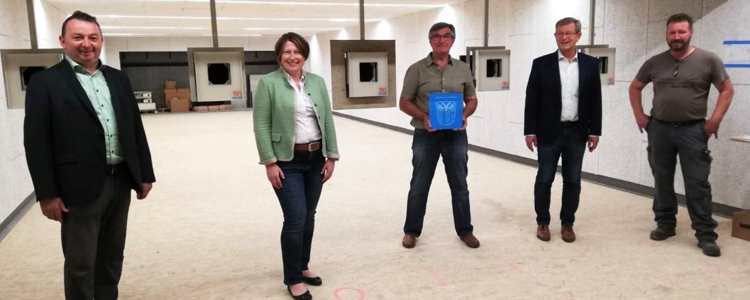 Von rechts Marc Ginal, Peter Schiele, Adalbert Kefer, Claudia Marb, Albert Riedelsheimer