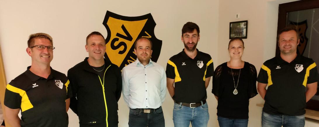 Die neugewählte Führungsriege des SV Mauren. 