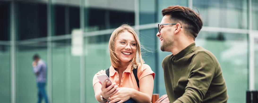Studenten der IU Internationale Hochschule in Augsburg 