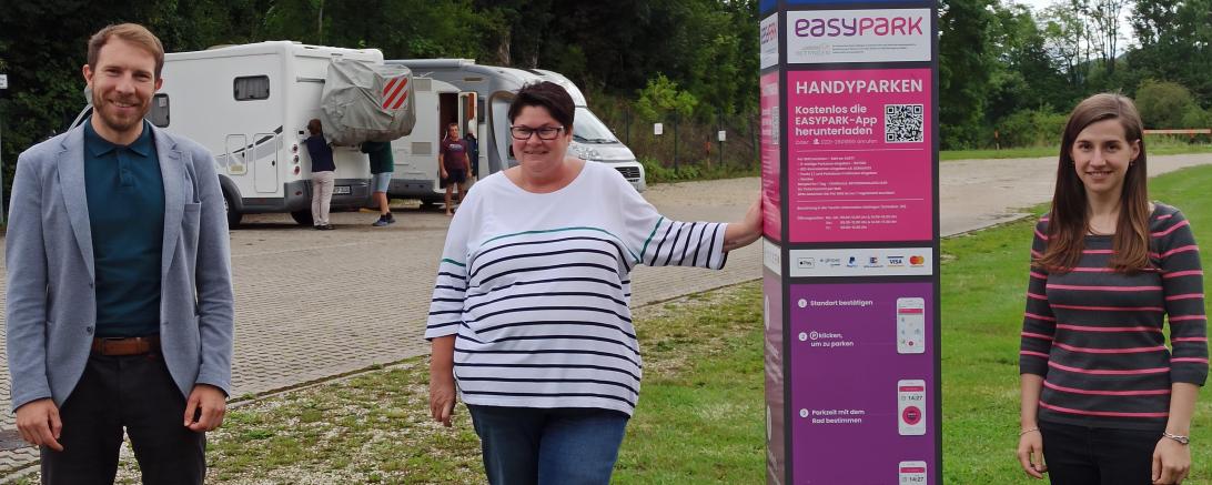 Easy-Park-App am Oettinger Wohnmobilstellplatz