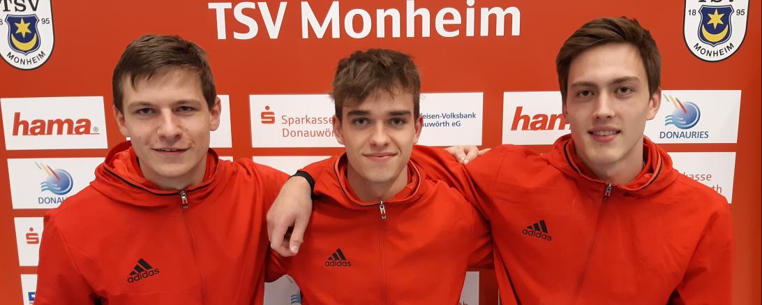 Auf dem Bild zu sehen Manuel Neumeier, Moritz Wittrin und Julius Mayser.