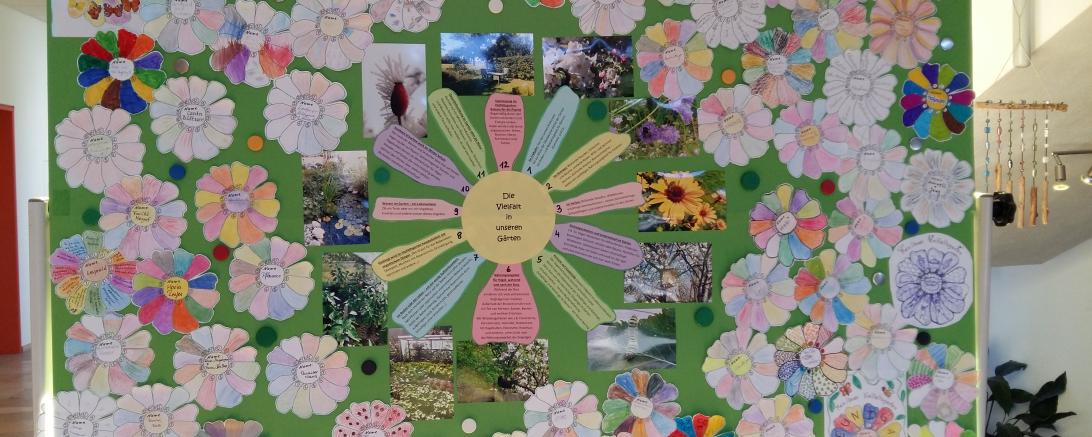 Auf dem Bild sieht man die Collage in der Grundschule in Tagmersheim.