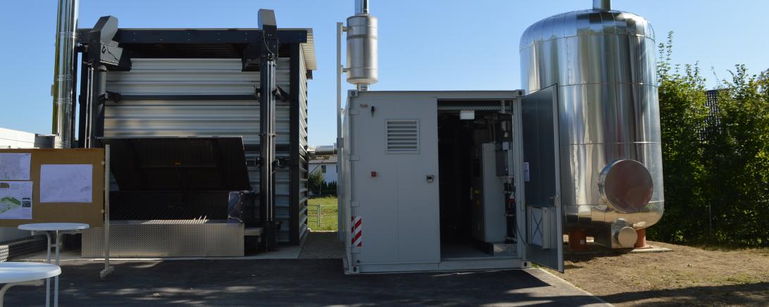 Auf dem Bild sieht man Nähwärme-Anlage in Asbach-Bäumenheim.